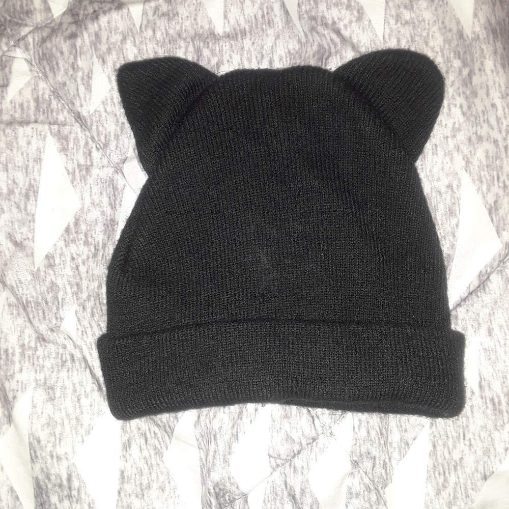 NYC cat eared beanie